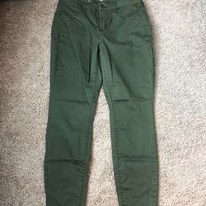 olive green jeggings